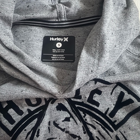 NWOT HURLEY Grey shark hoodie, kangaroo pocket - Picture 4 of 4